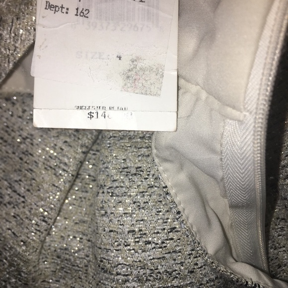 Aubrey Metallic Jacquard fit & Flare Dress - Picture 7 of 8